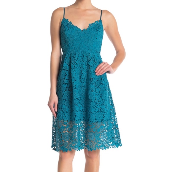 Astr Dresses & Skirts - ASTR Blue the Label Lace A-Line Dress